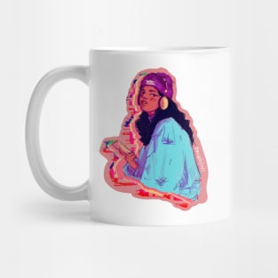 Girl listening to music Mug